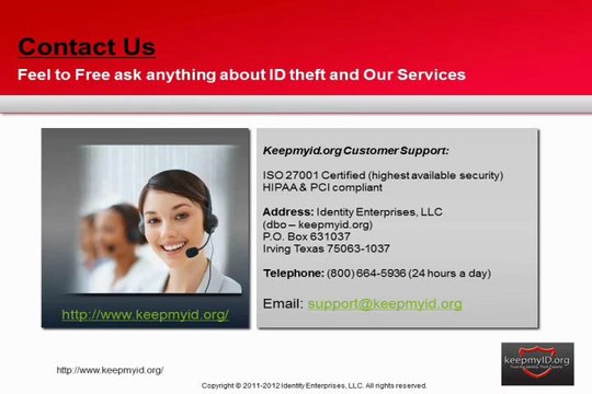 Identity Theft Prevention Services - KeepMyID