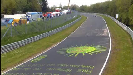 Schumacher returns behind the wheel of an F1 car to lap the Nurburgring