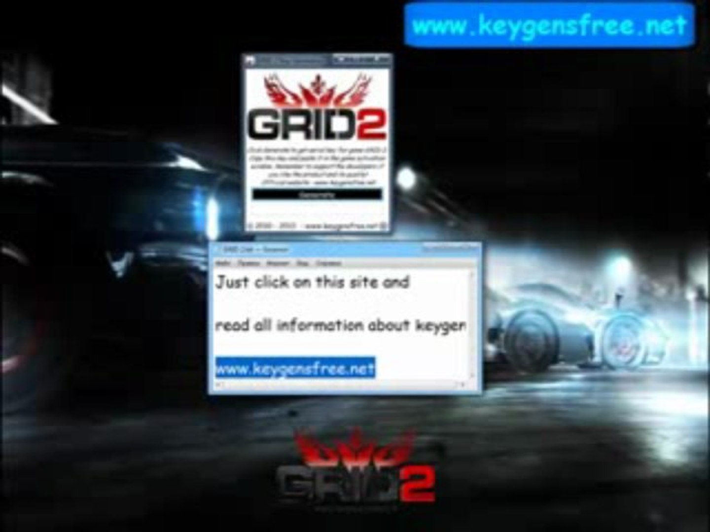 GRID 2 License Keys Codes Cle [Keygen Crack] FREE Download - video  Dailymotion