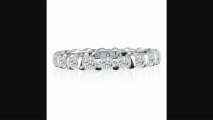 3ct Rounded Bar Set Diamond Eternity Band In 14k Wg, Gh Si3, 49.5 Review