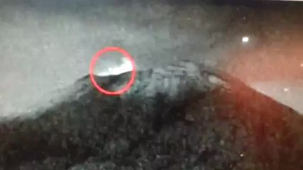 Yet Again UFO Filmed, While Entering Popocatepetl Volcano In Mexico