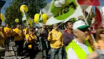 Manifestación contra la privatización de la FP