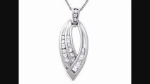 12 Ct Diamond Leaf Pendant Necklacein 10k White Gold From Jewelry.com Review