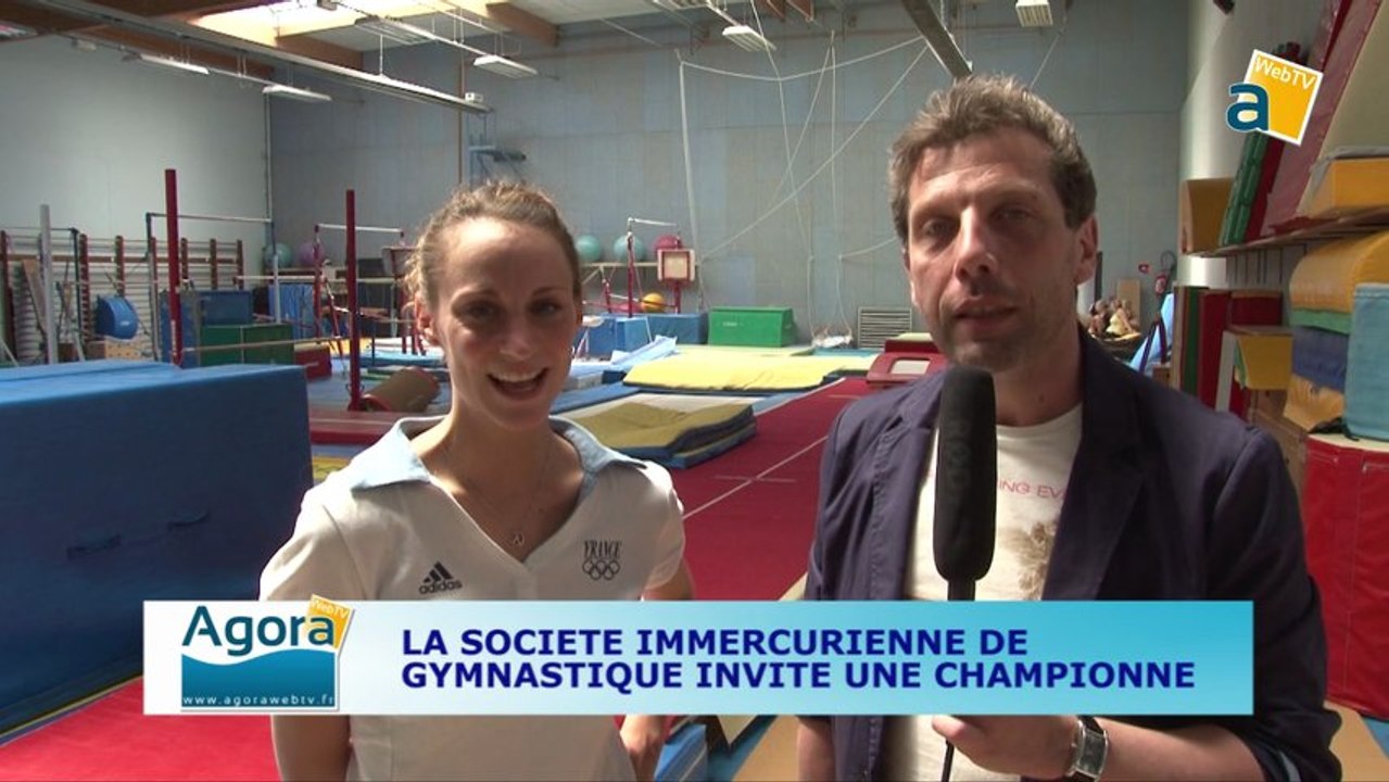DELPHINE LEDOUX, ICONE DE LA GYMNASTIQUE RYTHMIQUE FRANCAISE DE PASSAGE A SAINT-LAURENT-BLANGY