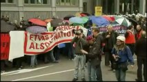 Syndicats et organisations de gauche allemands manifestent contre l'austérité