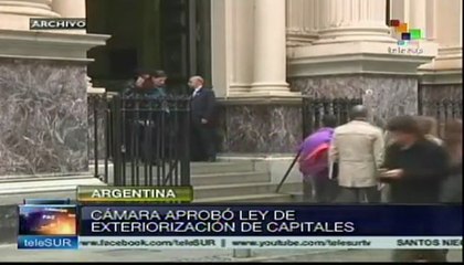 Argentina aprueba Ley sobre Exteriorización de Capitales
