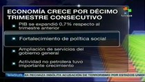 Economía de Venezuela crece por décimo trimestre consecutivo