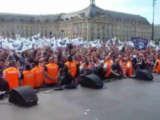 Les supporters attendant les girondins