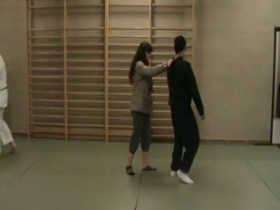 Ushiro ryote kubi shime dori : sortie ushiro empi