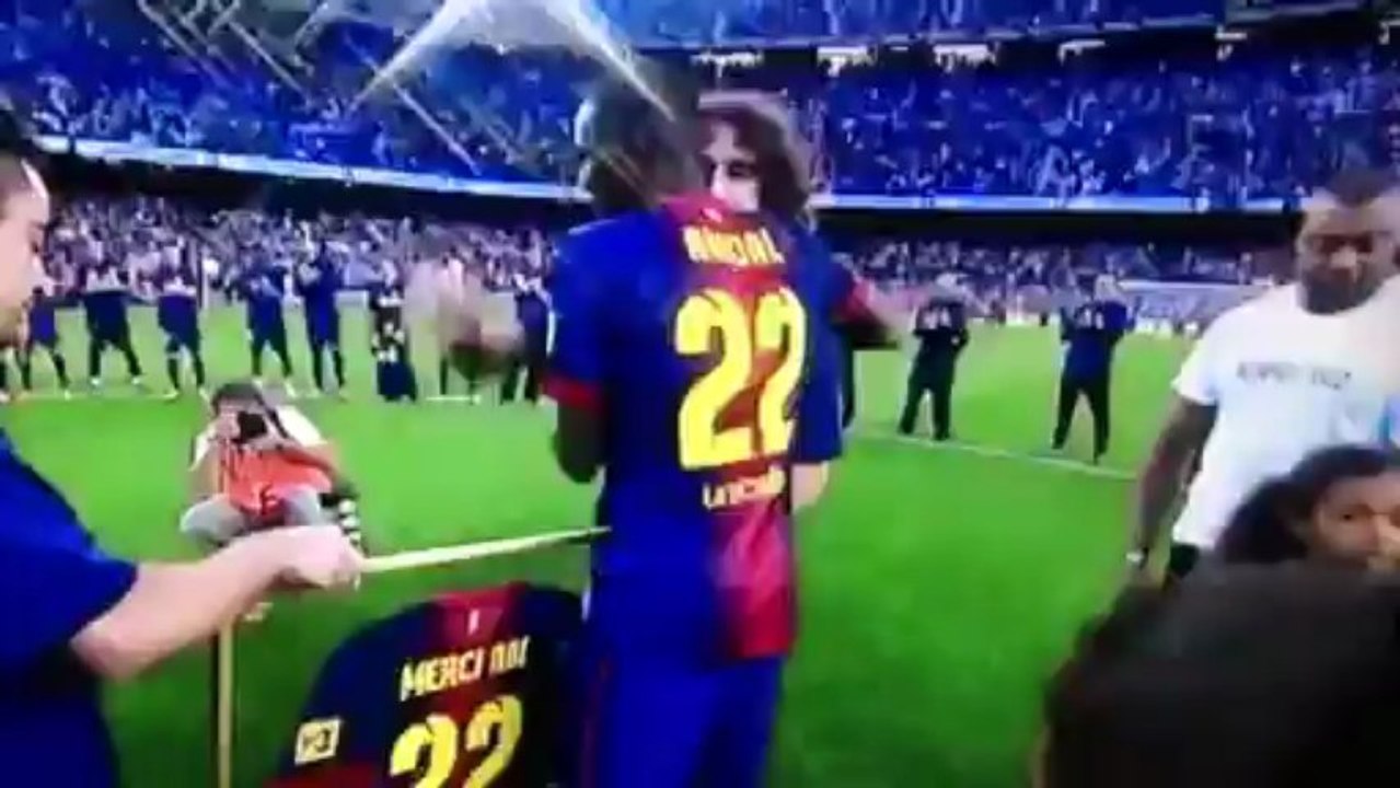 Les adieux d'Abidal au Barça