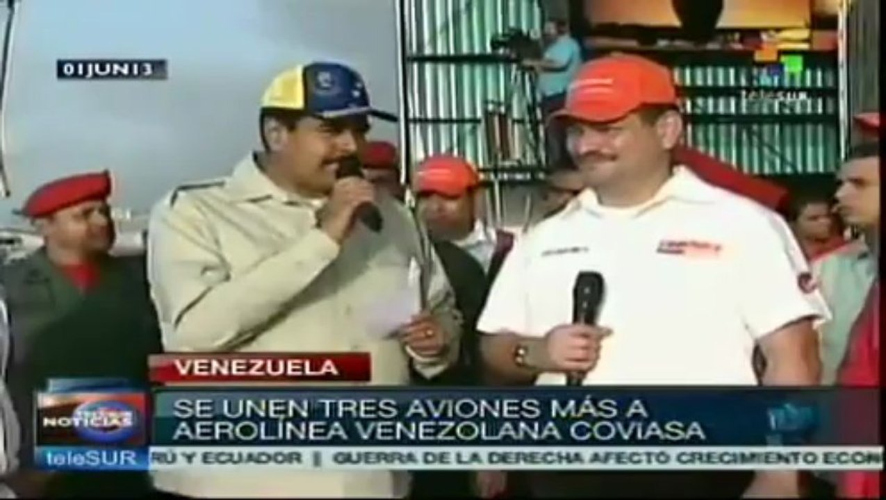 Pdte. Maduro recibe tres nuevos aviones de Conviasa