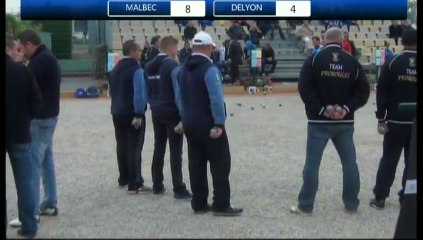 2013 Huitième de finale de l'International à pétanque de Bron : ROUSSEAU vs DELYON