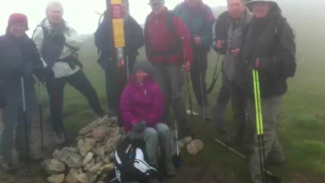 Randonnée du chemin du marchand 2013 - passage au col de l'arc
