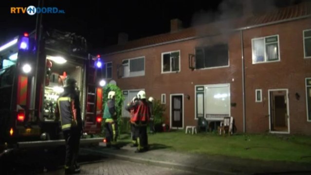 Gewonde bij woningbrand in Blijham - RTV Noord