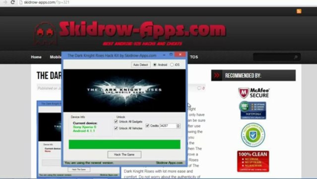 The Dark Knight Rises Hack Tool [ Android iOS ]