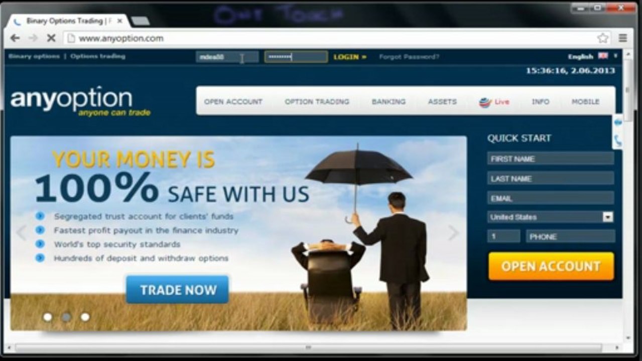 One Touch Binary Options