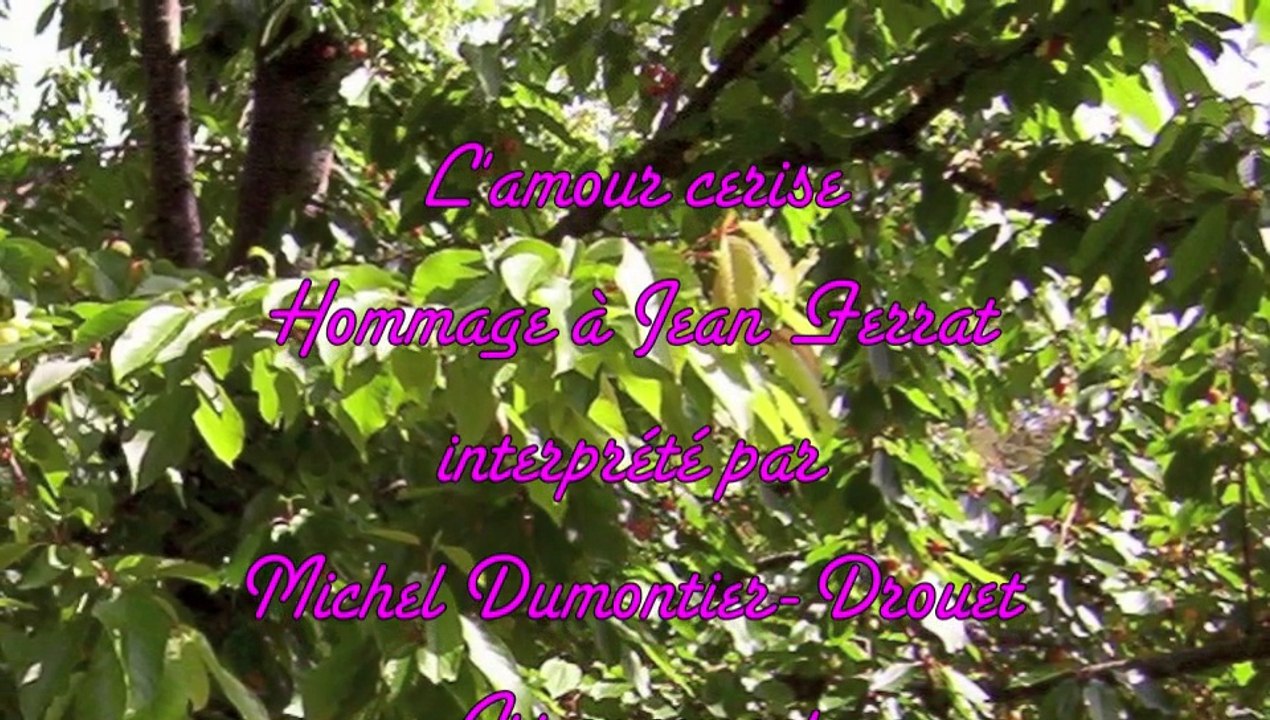 L'amour cerise de Jean Ferrat, arrangement MDD