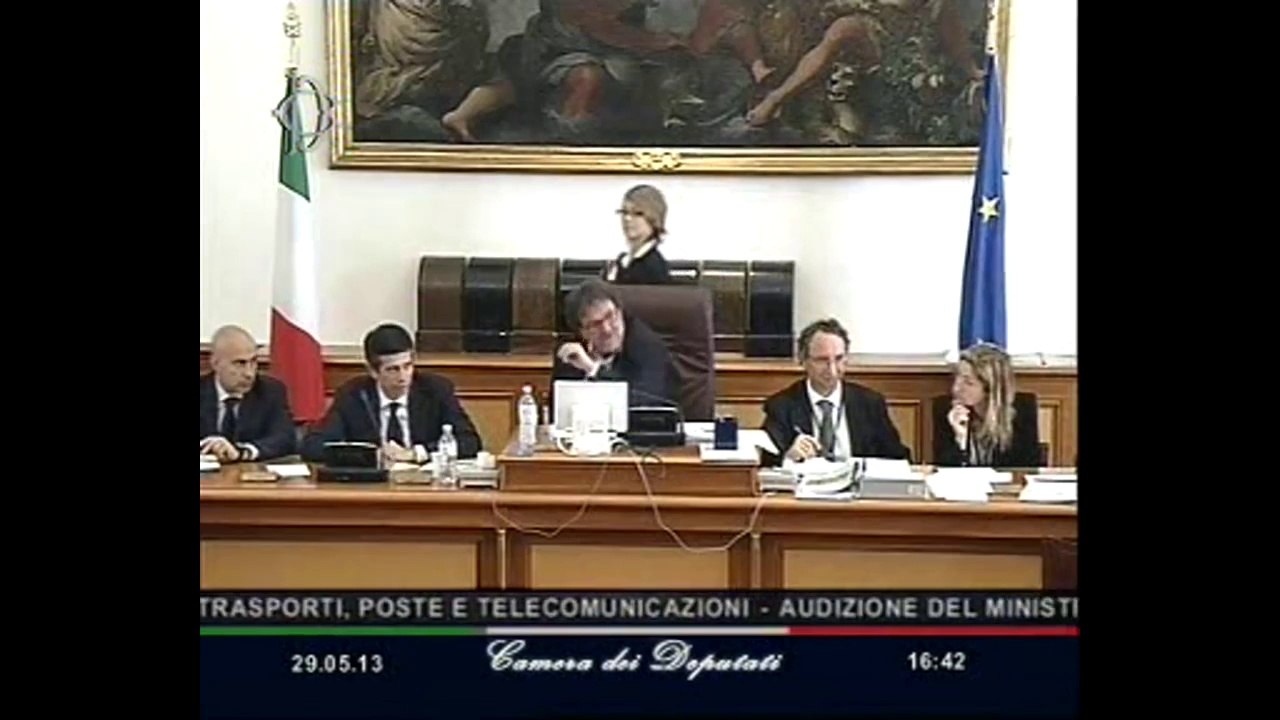 Roma - L'audizione del ministro Maurizio Lupi (29.05.13)