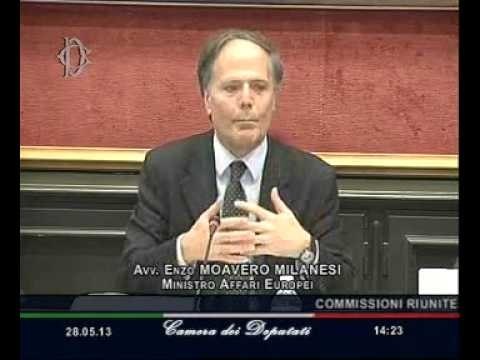 Roma - L'audizione del ministro Enzo Moavero Milanesi (28.05.13)