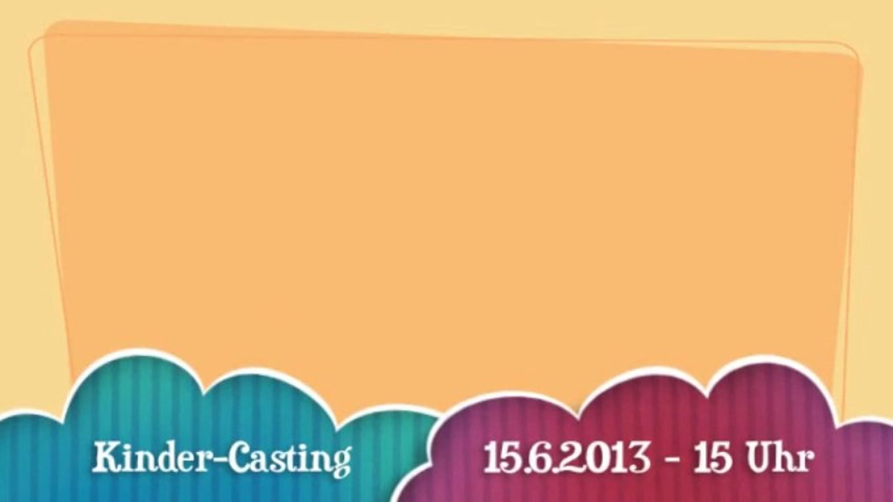 Kinder-Casting Info für Musikvideo