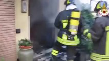 Avellino - Incendio in un'abitazione. Intervento dei Vigili del Fuoco (30.05.13)