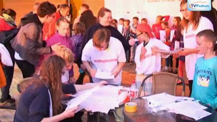 Bieg nocą z rabczańskiego amfiteatru