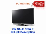 Buying LG 55LM6200 55-Inch Cinema 3D 1080p 120Hz LED-LCD HDTV with Smart TV and Six Pairs of 3D Glasses for Sale