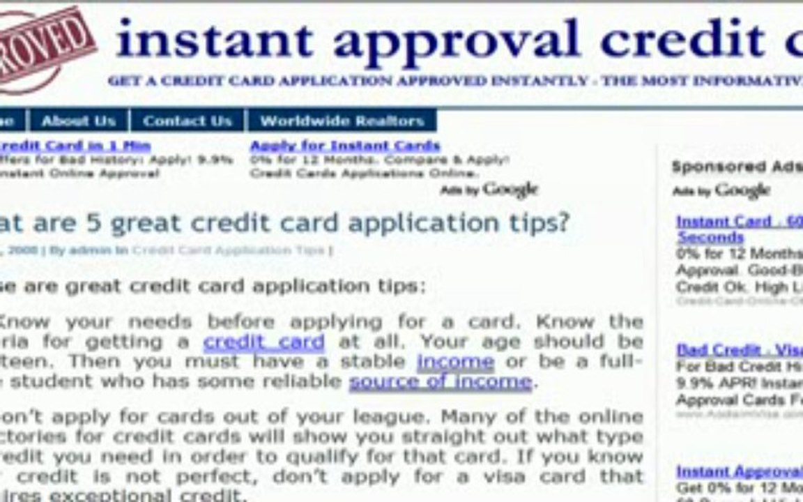 Walkthrough The Tips For Credit Card Application - Cardready International