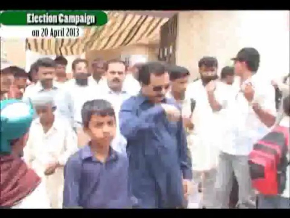 President PML Q Sindh Haleem Adil Sheikh visited Quaidabad on 20.4.13