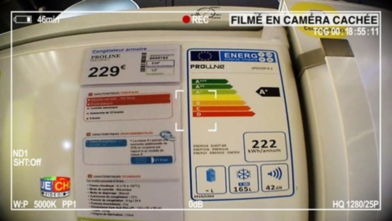 Caméra cachée congélateur - Les mauvais conseils des vendeurs
