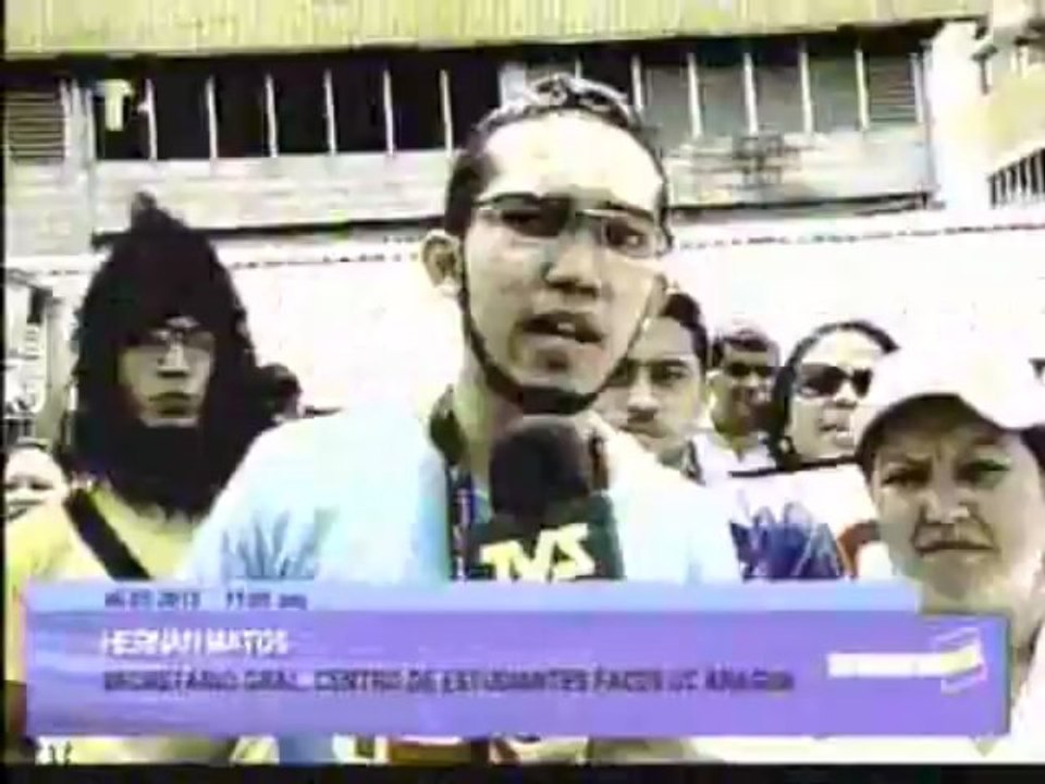 Caravana universitaria recorrió Maracay en solicitud de mejoras salariales