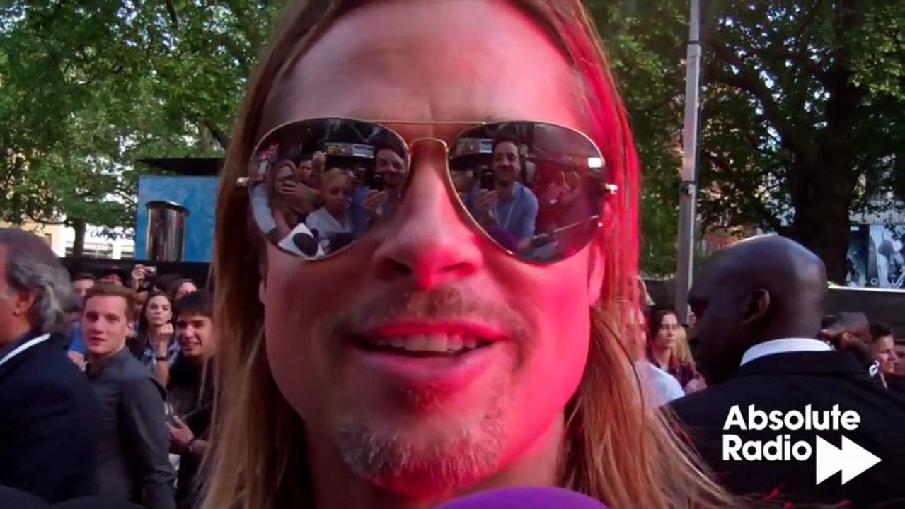 Brad Pitt speaks emotionally about Angelina Jolie at World War Z Premiere