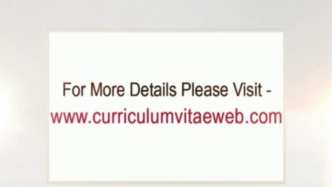 Curriculum Vitae Esempi e Modelli