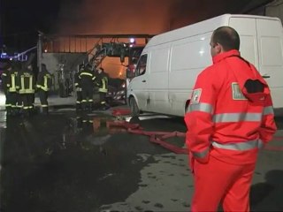 Incendio Notturno Capannone Prenestina