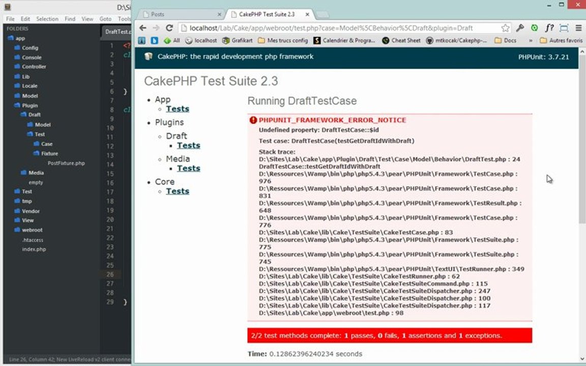 Tutoriel vidéo CakePHP : Créer un système de Brouillons