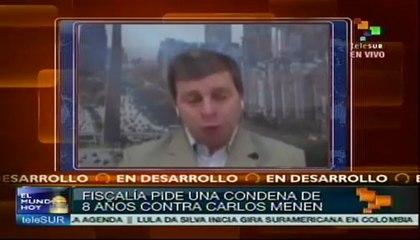 Fiscal pide 8 años de prisión para Menem por contrabando de armas
