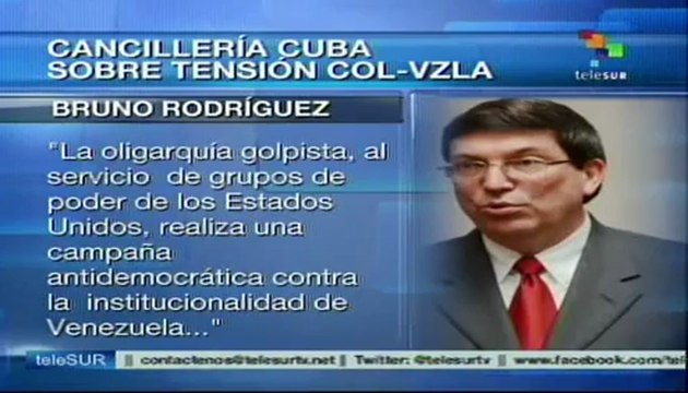 Cancillería cubana se pronuncia sobre tensión Colombia- Venezuela