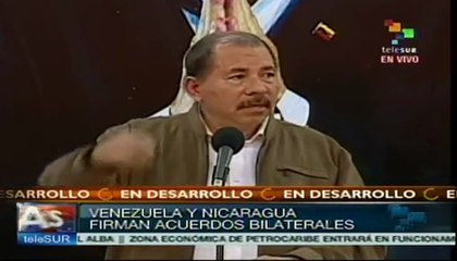 "¡Chávez vive, porque la lucha sigue!": Daniel Ortega