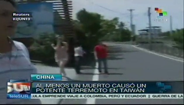 Terremoto en Taiwán de 6.3 grados Richter deja un muerto y 20 heridos