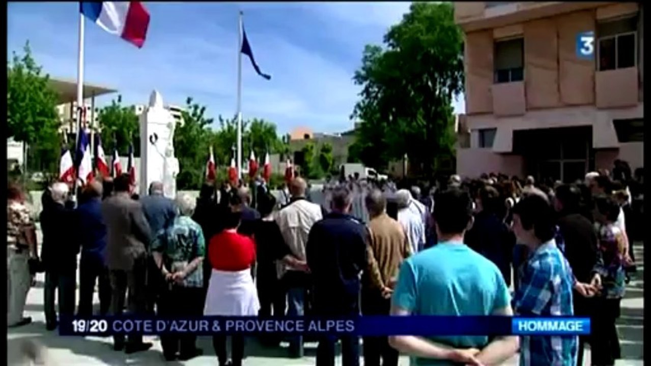 8 mai 2012, 8 mai 2013 Vitrolles Hommage à H.Thouvenin. Les 3 JTs France 3 Alpes