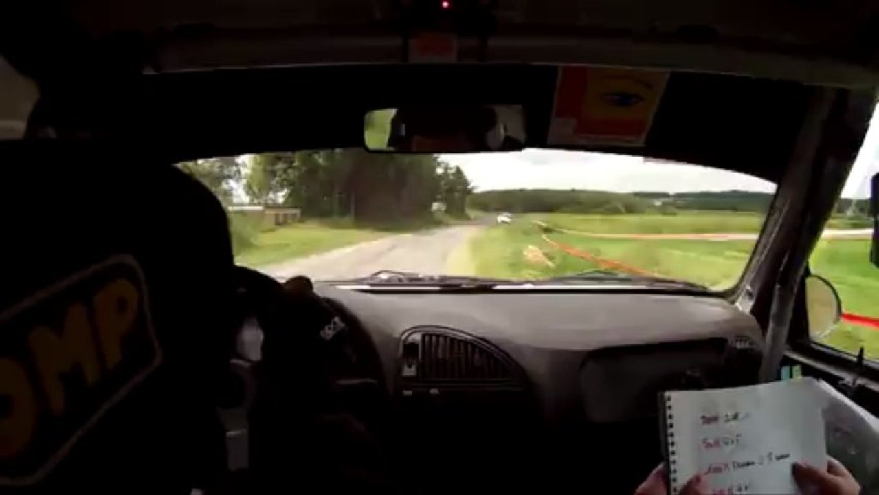 Frayeur ES3 rallye du Lochois Ticot/Brisset Saxo N2