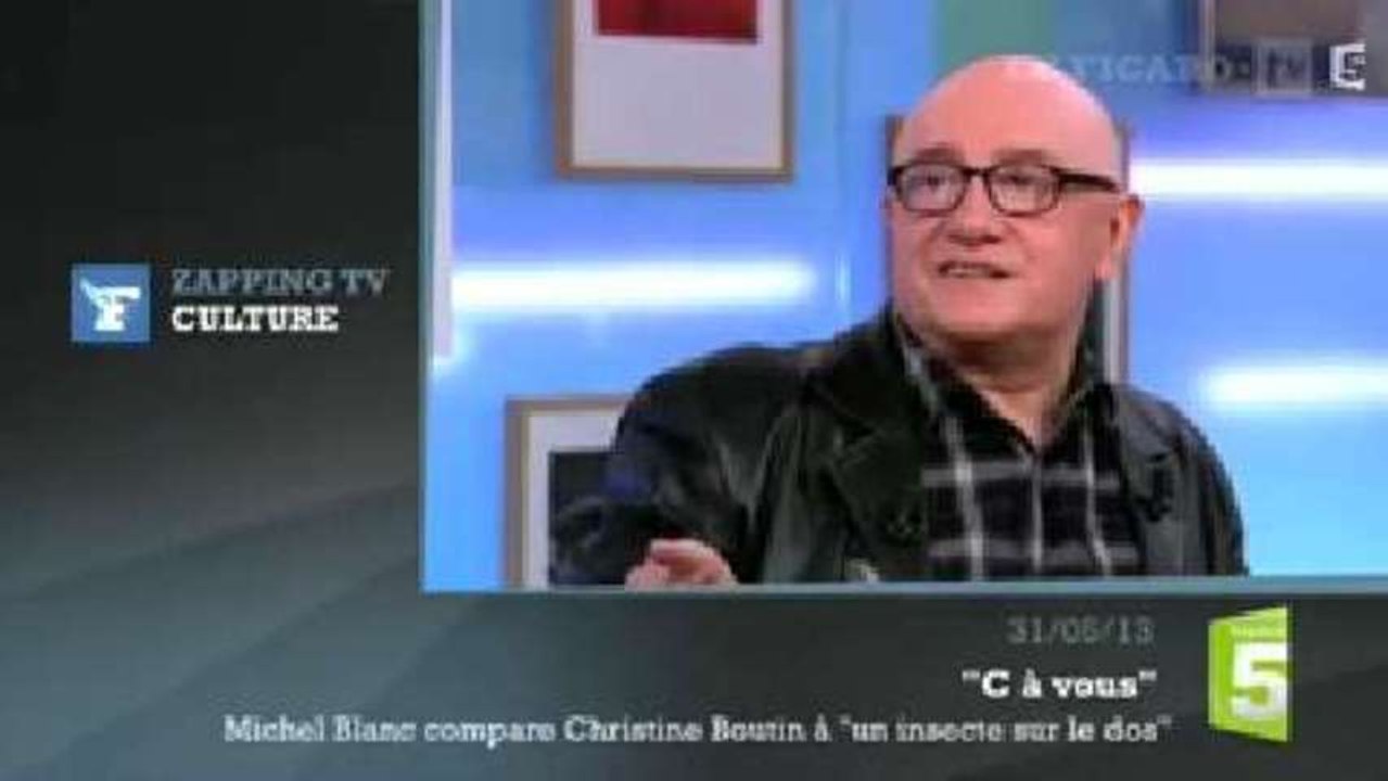 Zapping TV : Michel Blanc compare Christine Boutin à "un insecte sur le dos"