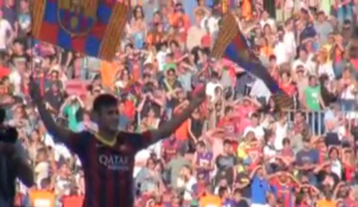 Neymar desata la locura en Barcelona