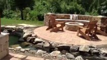 New Backyard Patio with Pergola and Cozy Firepit by A Better Paver of Altamonte Springs FL