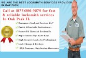 24 hour locksmith service  in Oak Park IL (877)286-9279