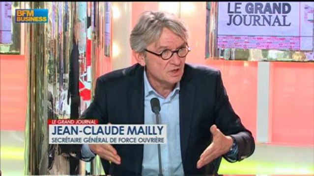 Jean-Claude Mailly, secrétaire général de Force Ouvrière dans Le Grand Journal - 3 juin 1/4