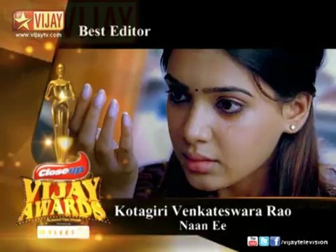 7th Annual Vijay Awards | Best Editor