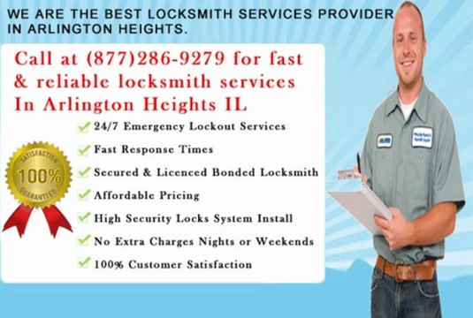 24 hour locksmith service in Arlington Heights IL (877)286-9279