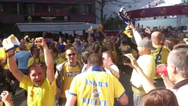 Joie supporters Kielce / Petite finale Ligue des Champions Handball 2013