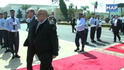 الوزير الأول التركي يغادر المغرب في ختام زيارة رسمية للمملكة